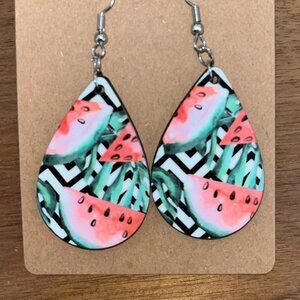 wartermelon earrings